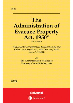 Administration of Evacuee Property Act, 1950 with Rules, 1950