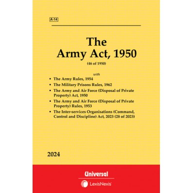 Army Act, 1950 with Rules, 1954
