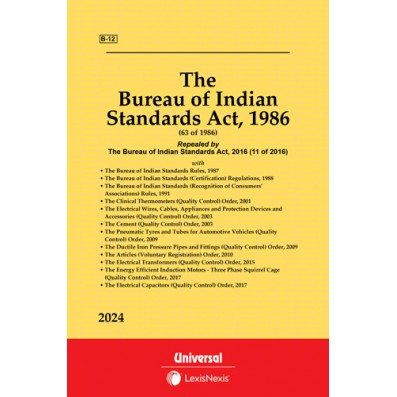 Bureau of Indian Standards Act, 1986 along with Rules and Regulations