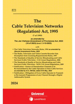 Cable Television Networks (Regulation) Act, 1995 along with allied Rules & Regulations