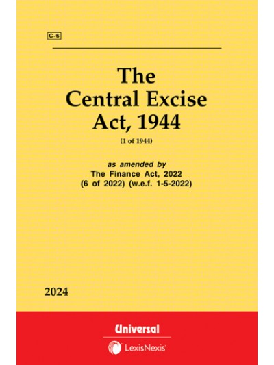 The Central Excise Act, 1944 (1 of 1944) as amended by The Taxation Laws (Amendment) Act, 2017