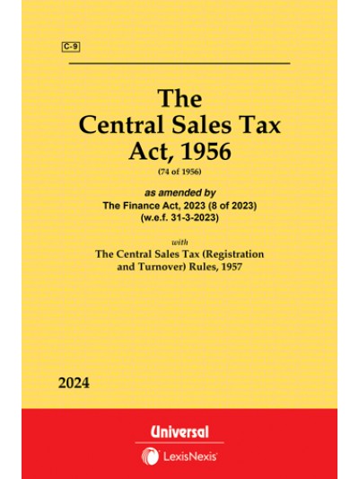 The Central Sales Tax Act, 1956 (74 of 1956) as amended by The Taxation Laws (Amendment) Act, 2017
