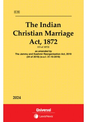 Christian Marriage Act, 1872 with State Amendments