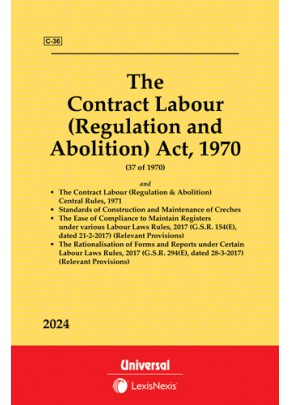 The Contract Labour (Regulation and Abolition) Act, 1970 along with Rules, 1971