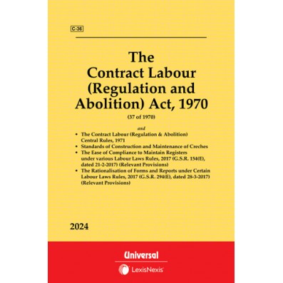 The Contract Labour (Regulation and Abolition) Act, 1970 along with Rules, 1971