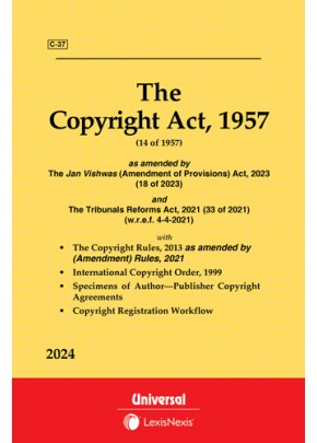 Copyright Act, 1957 along with Rules, 1958 and International Copyright Order, 1999