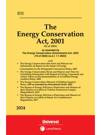 Energy Conservation Act, 2001 along with allied Rules