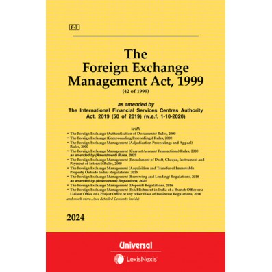 Foreign Exchange Management Act, 1999 along with allied Rules and Regulations & Orders