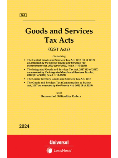 Goods and Services Tax Acts with allied Orders (Containing 4 Acts)
