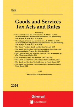 Goods and Services Tax Acts with allied Rules & Orders