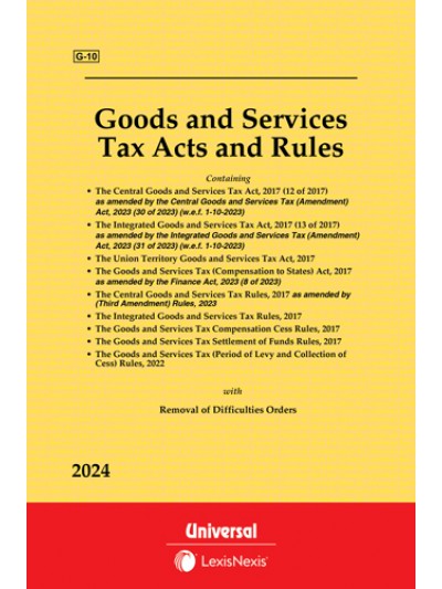 Goods and Services Tax Acts with allied Rules & Orders