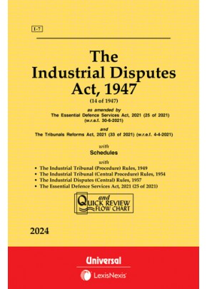 Industrial Disputes Act, 1947 along with (Central) Rules, 1957 and allied Rules