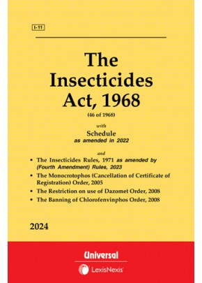 Insecticides Act, 1968 along with Rules and Order