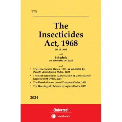 Insecticides Act, 1968 along with Rules and Order