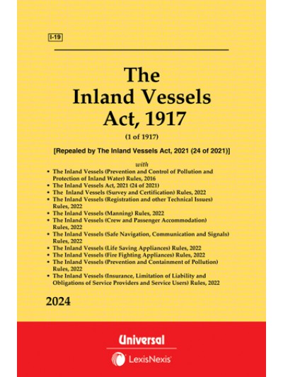 Inland Vessels Act, 1917 with Rules, 2016