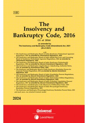 Insolvency and Bankruptcy Code, 2016 with Rules, Regulations and Order