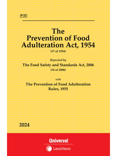 Prevention of Food Adulteration Act, 1954 along with Rules, 1955