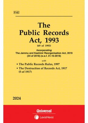Public Records Act, 1993 along with Rules, 1997