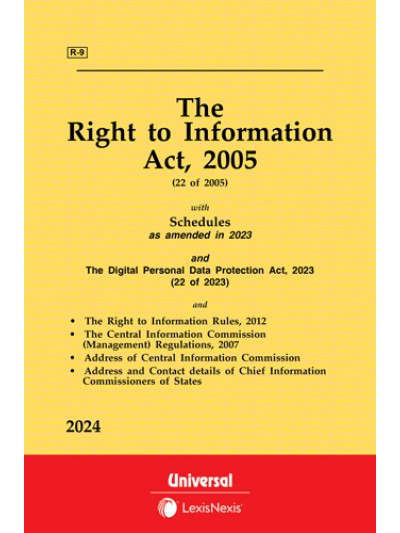 Right to Information Act, 2005 along with allied Rules and Regulations