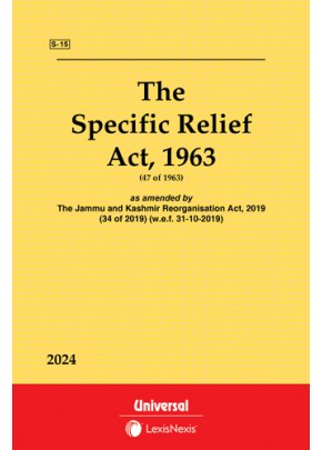 Specific Relief Act, 1963 as amended by The Specific Relief (Amendment) Act, 2018 (18 of 2018)