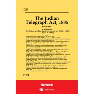 Telegraphy Act, 1885 with The Indian Wireless Telegraphy Act, 1933 along with allied Rules