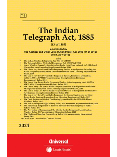 Telegraphy Act, 1885 with The Indian Wireless Telegraphy Act, 1933 along with allied Rules