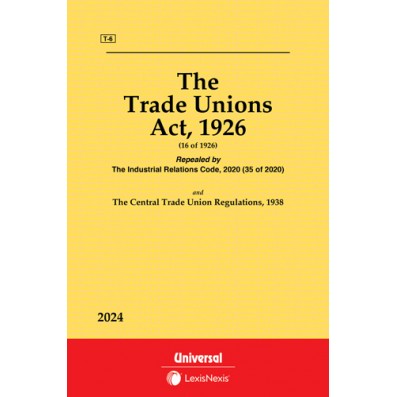 Trade Unions Act, 1926 along with Central Trade Unions Regulations, 1938