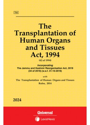 Transplantation of Human Organs and Tissues Act, 1994 along with Rules, 1995