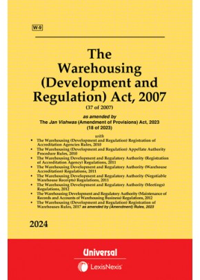 Warehousing (Development and Regulation) Act, 2007 with allied Rules and Regulations