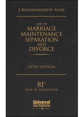 Law of Marriage, Maintenance, Separation and Divorce