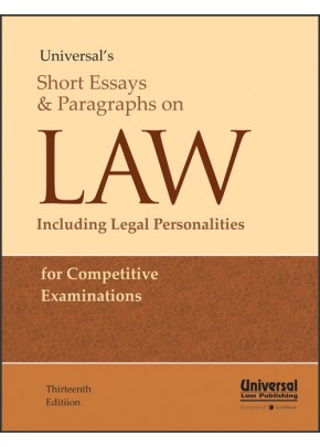 Short Essays and Paragraph on Law including Legal Personalities