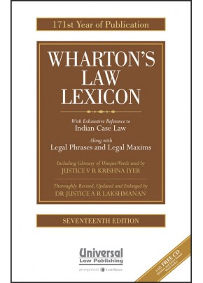 Law Lexicon (With Exhaustive Reference to Indian Case Law) (171th Year of Publication) with CD