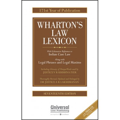 Law Lexicon (With Exhaustive Reference to Indian Case Law) (171th Year of Publication) with CD
