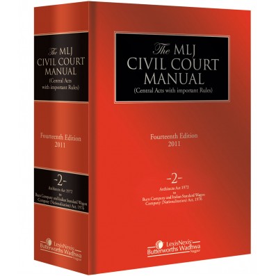 Civil Court Manual (Central Acts with important Rules); Architects Act, 1972 to Burn Company & IndianStandard Wagon Company (Nationalisation) Act, 1976; Vol 2