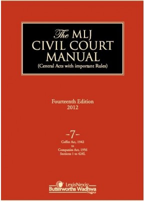 Civil Court Manual (Central Acts with important Rules); Coffee Act, 1942 to Companies Act, 1956 Sections 1 to 424 L ; Vol 7