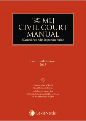 Civil Court Manual (Central Acts with important Rules); Constitution of India-Preamble to Article 21A ; Vol 9