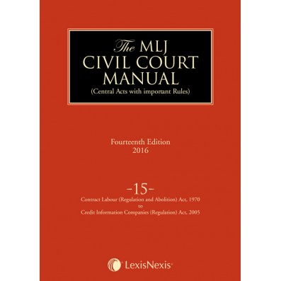 Civil Court Manual (Central Acts with important Rules); Contract Labour (Regulation and Abolition) Act, 1970 to Credit Information Companies (Regulation) Act, 2005 ; Vol 15