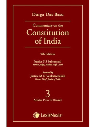 Commentary on the Constitution of India; Vol 3 ; (Covering Articles 15 to 19 (Contd.))