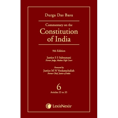 Commentary on the Constitution of India; Vol 6 ; (Covering Articles 25 to 35)