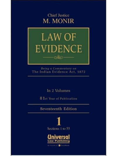 Law of Evidence (Being a Commentary on Indian Evidence Act, 1872 as amended by Act 13 of 2013)