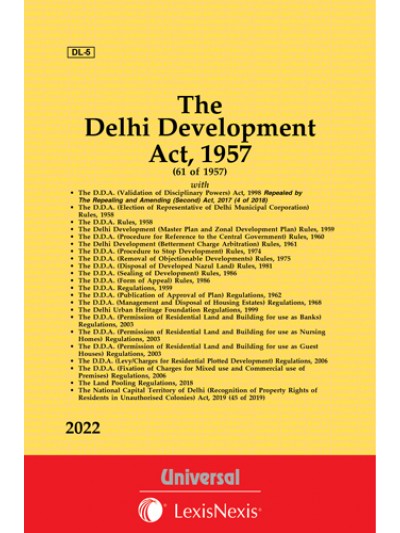 Delhi Development Act, 1957 along with allied Act, Rules & Regulations