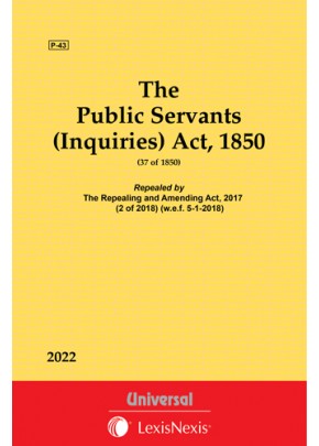 Public Servants (Inquiries) Act, 1850
