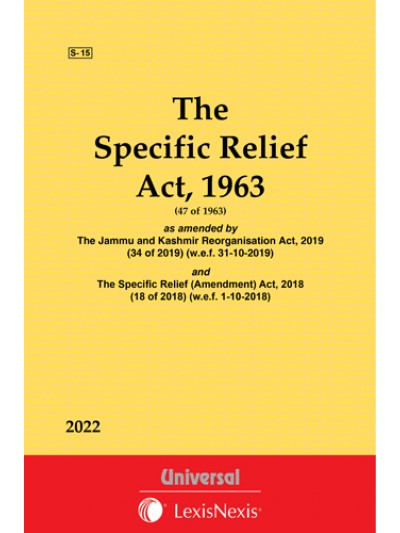 Specific Relief Act, 1963 as amended by The Specific Relief (Amendment) Act, 2018 (18 of 2018)