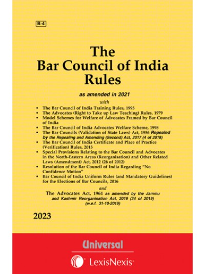Bar Council of India Rules along with allied Rules and Advocates Act, 1961