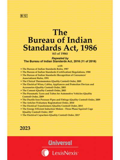 Bureau of Indian Standards Act, 1986 along with Rules and Regulations