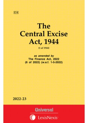 The Central Excise Act, 1944 (1 of 1944) as amended by The Taxation Laws (Amendment) Act, 2017