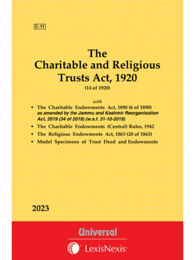 Charitable and Religious Trusts Act, 1920 along with Charitable Endowments Act, 1890 and Religious Endowments Act, 1863