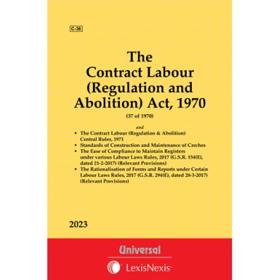 Buy The Contract Labour (Regulation And Abolition) Act, 1970 Along With ...