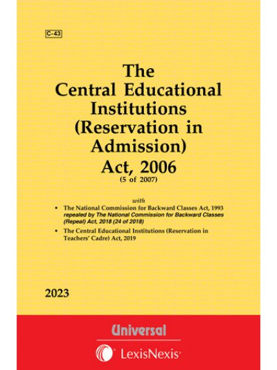 Central Educational Institutions (Reservation in Admission) Act, 2006 