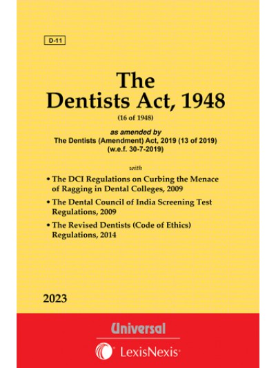 Dentists Act, 1948 with allied Rules